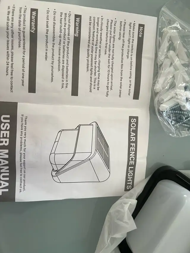 Solar Fence Lights 6 packs  in Outdoor Lighting in City of Toronto - Image 3