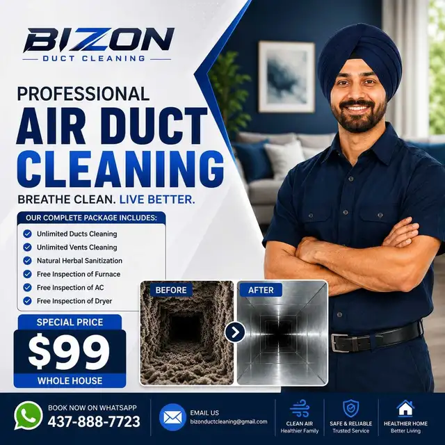 Professional Air Duct Cleaning Service - $99