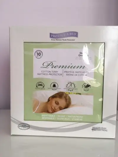 Waterproof Mattress protector Queen Size (Brand New), View more