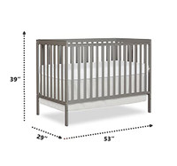 Baby Crib Grey