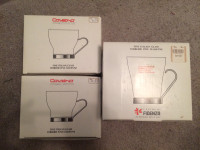 Covetro&Fidenza Fine Italian Glass Espresso/Coffee Cups set of 3