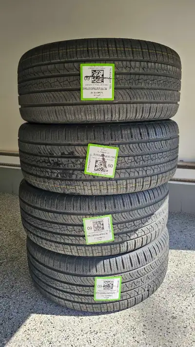 Nearly New - Take-off Set of 4 Tires I am selling a set of 4 Pirelli Scorpion Zero All Season tires....