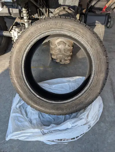 4 tires. $100 each. These winter tires were on a 2014 Nissan Pathfinder with 20 inch rims so we boug...