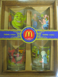 Shrek The Third Dreamworks McDonald's Glasses Collector Box Set