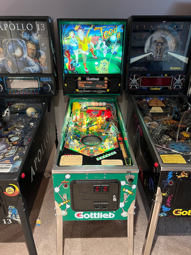 Tee’d Off Pinball Machine Toys & Games Calgary Kijiji
