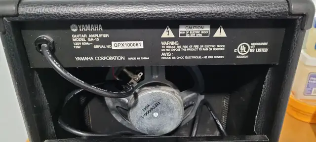 YAMAHA GUITAR AMPLIFIER MODEL GA-15, includes 20ft. amp cable. in General Electronics in Mississauga / Peel Region - Image 3