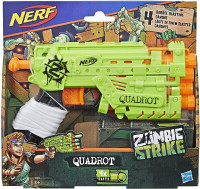NEW Nerf Zombie Strike Quadrot 4 Barrel Blaster Gun