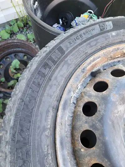 4 Michelin x ice winter tires used 1 winter rims not included please call or text 782 641 4344 shube...