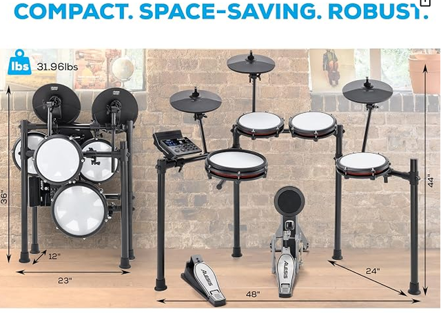 Alesis Nitro Max Electric Drum Kit – Mesh Heads / Bluetooth in Drums & Percussion in City of Toronto - Image 5