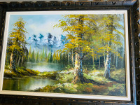 Landscape    Oil  Painting On Canvas - Hand painted -