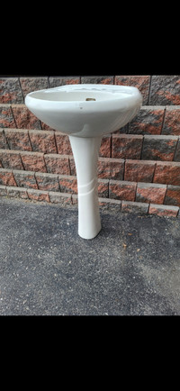 White Pedestal sink