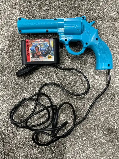 Konami Sega Genesis The Justifier Blue Lethal Enforcer, View more