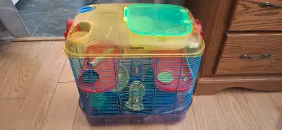 Hamster cage with accessories , View more