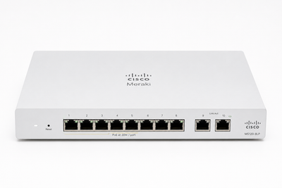 New Cisco Meraki MS120-8LP 8-Port Gigabit PoE+ Cloud  Switch, View more