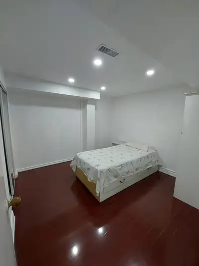 One bedroom available in walkout basement. Fully furnished including bed, side table and bookshelf....