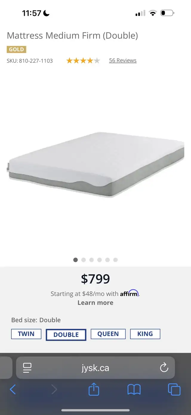 Full Mattress, Bedstand & Duvet $500. Memory Foam JYSK in Beds & Mattresses in Burnaby/New Westminster - Image 8