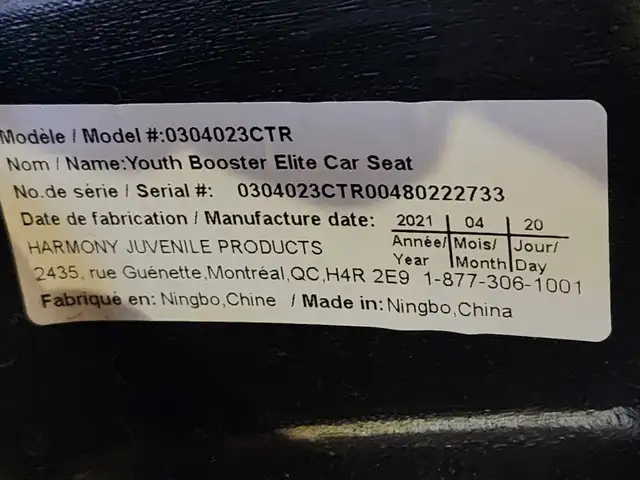 Harmony car booster seat in Strollers, Carriers & Car Seats in Ottawa - Image 3