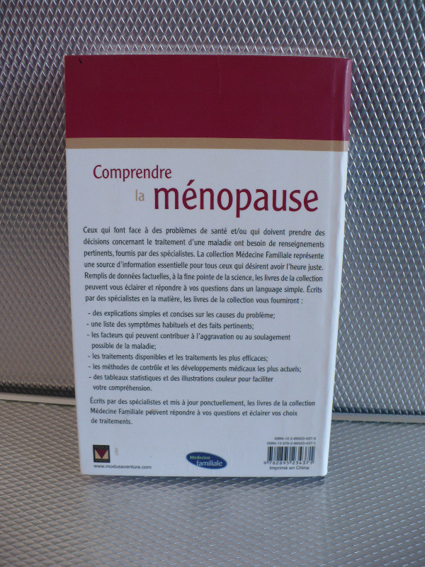 COMPRENDRE LA MÉNOPAUSE ( DR ANNE MACGREGOR ) in Other in Longueuil / South Shore - Image 2