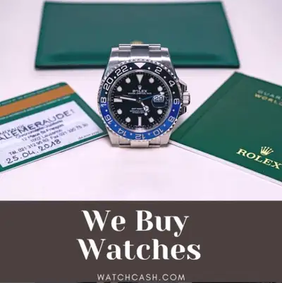 I have cash in hand, so I can pay you instantly after checking the authenticity of your luxury watch...