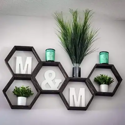 ✨$100 in total.. ($20 per hexagon) ✨Kindly message us for other stain colour preference. ✨You can de...