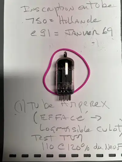 Tube Amperex 12AX7 test vey strong, View more