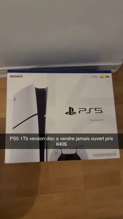 ps5 1tb disc version new, View more
