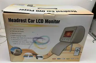 We are selling a Headrest Car DVD Player 7" 16:9 Screen You are welcome to make an offer FIRST COME...