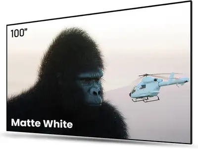 AWOL VISION 100" Fixed Frame Matte White Projector Screen 4K/8K, View more