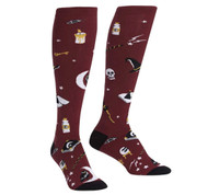 “Spells Trouble” Novelty Knee High Socks by Sock It to Me - New!