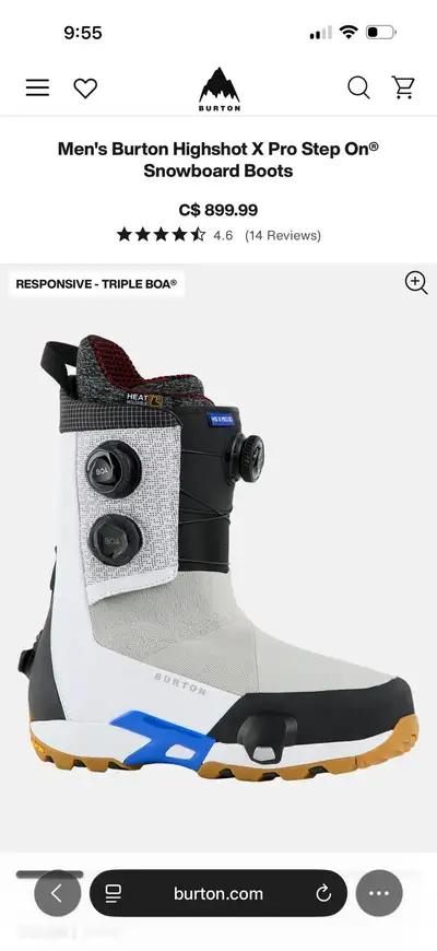 Burton Highshot X PRO snowboard boots, View more