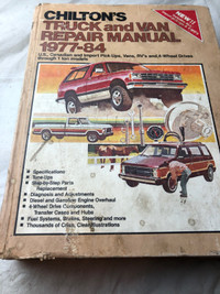 VINTAGE CHILTON 1977 - 1984 TRUCK AND VAN REPAIR MANUAL #M0174