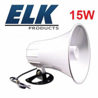 NEW ELKHORN SPEAKER 15W  INDOOR OR OUTDOOR USE SECURITY SYSTEM