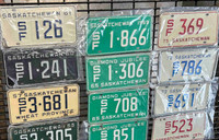 LOOKING FOR SF Saskatchewan license plates special farm 