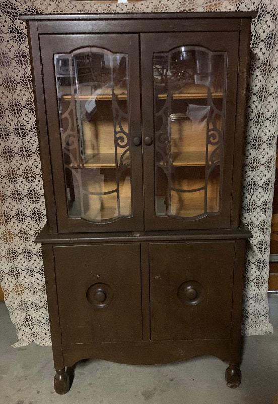 ANTIQUE ONE PIECE CHINA Hutches & Display