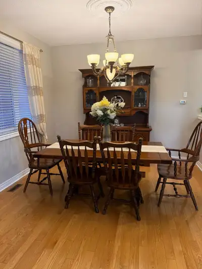 solid wood dining room set, View more