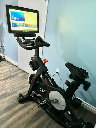 NordicTrack S22i exercise bike $1900 Only 5hrs on it iFIT workouts control your machine to follow th...