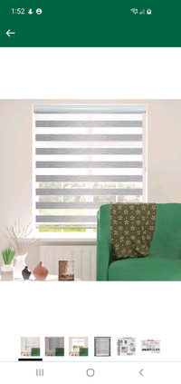 Window Shades Dual Layer Zebra Roller Sheer Blind Light Filteri