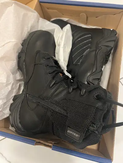 New Bates leather boots composite toe unisex EUR 37.5 extra wide, View more