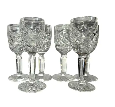Set Of 6 Waterford Crystal Comeragh Liqueur/Cordial Glasses, View more