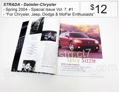 Strada Magazine 2005 DAIMLER MoPar CHRYSLER DODGE JEEP PLYMOUTH, View more