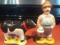 "TILL THE COWS COME HOME" SALT  & PEPPER SHAKER SETS