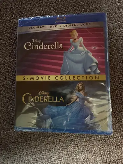 Brand new, sealed 2-movie collection of Cinderella movies (original and live action remake) Availabl...