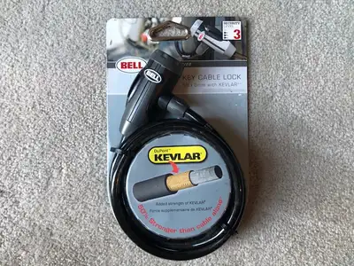 BRAND NEW - BELL KEY CABLE LOCK WITH KEVLAR, View more