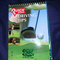 Quick Series Driving Tips Book - Golf