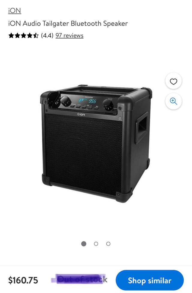 Bluetooth ion speaker  in Speakers in Chatham-Kent
