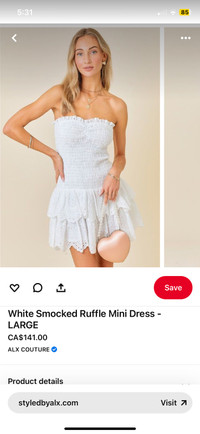 White summer dress 