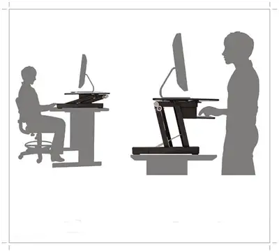 VariDesk Pro Plus 36" standing desk converter, View more