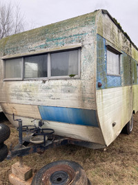 1958. Rare 14’  general retro camper trailer lightweight travel 