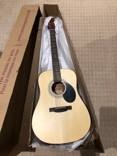 Jasmine S35 Dreadnought Acoustic Guitar basically brand new in a box. See pictures.