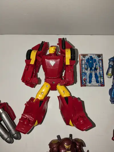 Massive collection of iron man action figures